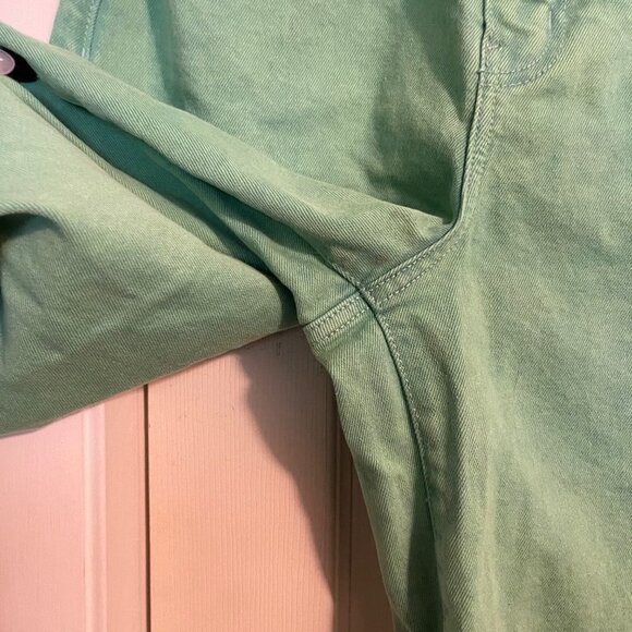 Wild Fable Womens Y2K Green Lace Pockets Highest Rise Wide Leg Ankle Jeans Sz 2 - Picture 10 of 11